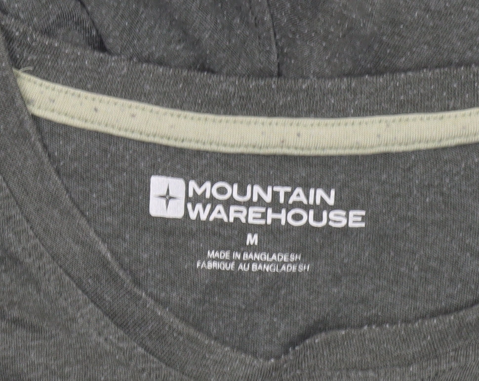 Mountain Warehouse Men's Green Graphic Outdoor T-Shirt M Regular Fit