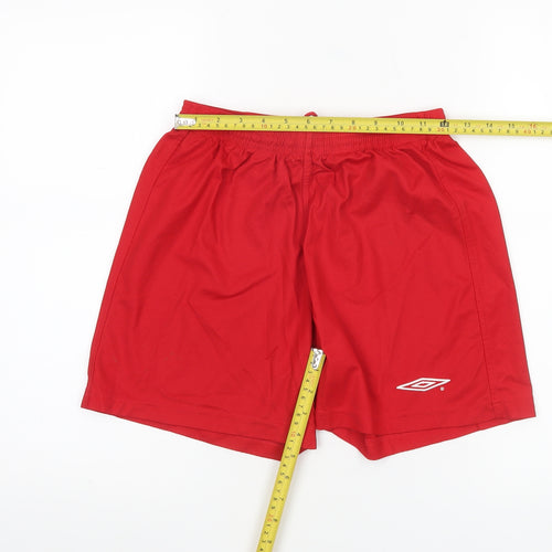 Umbro Men's Red Athletic Football Shorts Size XL