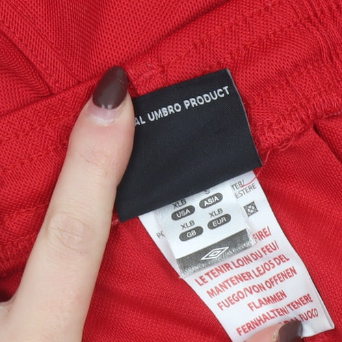 Umbro Men's Red Athletic Football Shorts Size XL