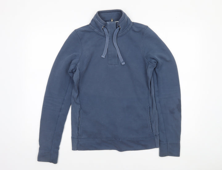 Fat Face Women's Blue Pullover Sweatshirt Size 8 Cotton Blend