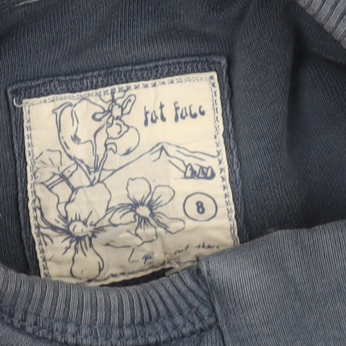 Fat Face Women's Blue Pullover Sweatshirt Size 8 Cotton Blend