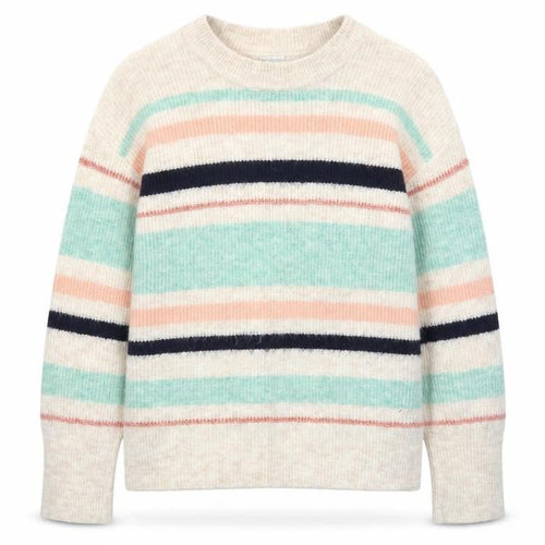 Oasis Women’s Multicoloured Striped Knit Crew Neck Jumper Size S