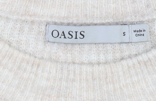 Oasis Women’s Multicoloured Striped Knit Crew Neck Jumper Size S