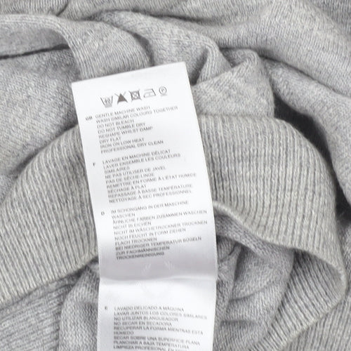 Fred Perry Men's Grey Wool Crew Neck Pullover Jumper XS