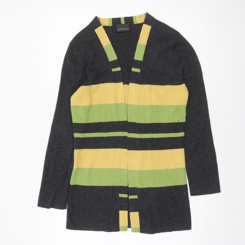 ALEX & Co. Women's Multicoloured Striped Knit Cardigan UK 10