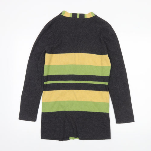 ALEX & Co. Women's Multicoloured Striped Knit Cardigan UK 10