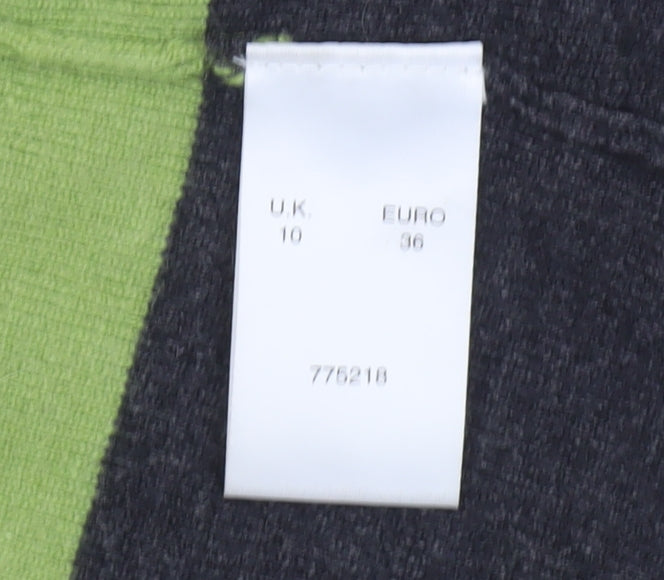 ALEX & Co. Women's Multicoloured Striped Knit Cardigan UK 10