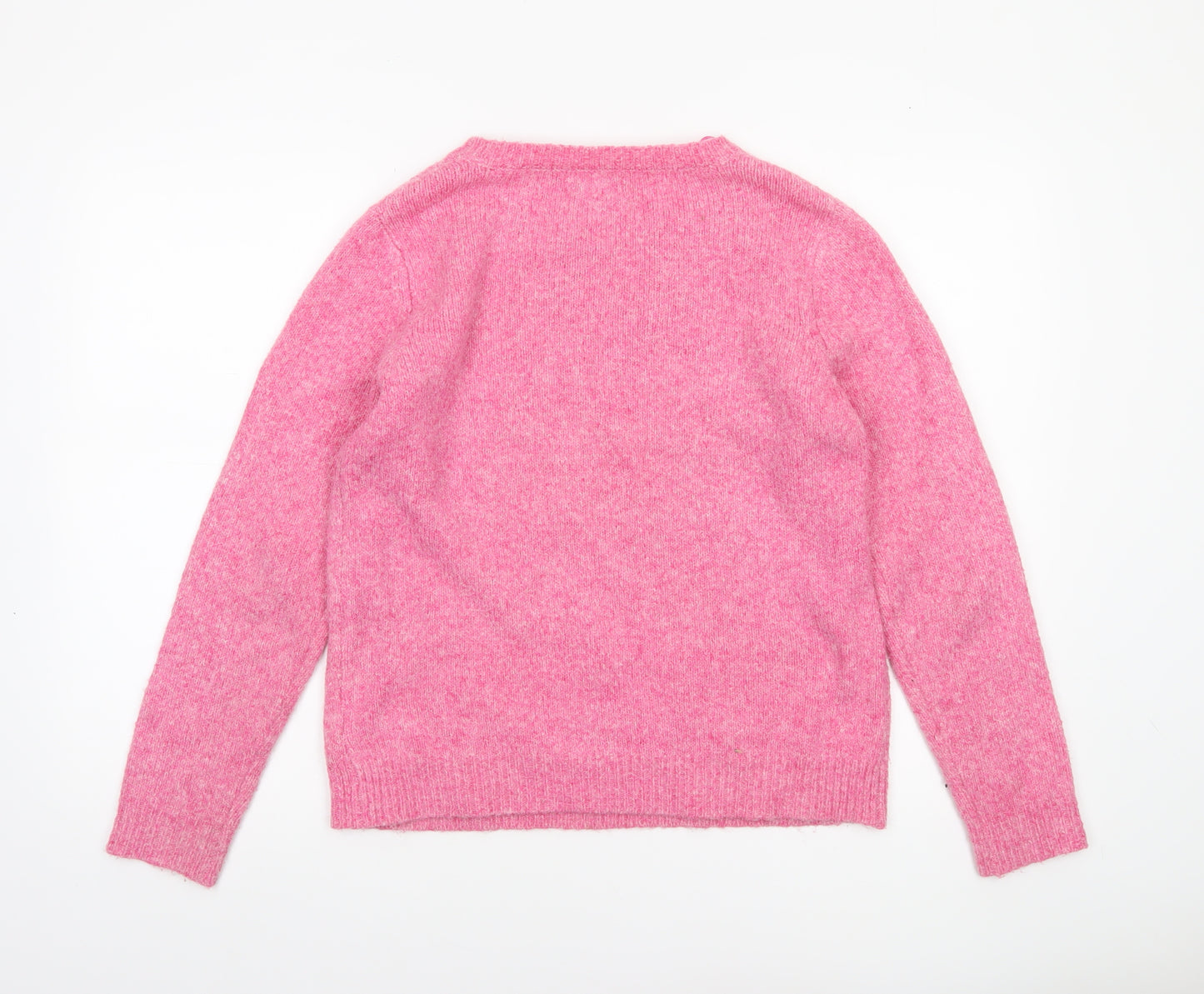 Cupcakes and Cashmere Womens Pink Heart Pullover Jumper Size S