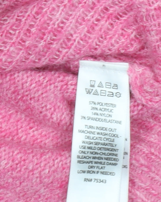 Cupcakes and Cashmere Womens Pink Heart Pullover Jumper Size S