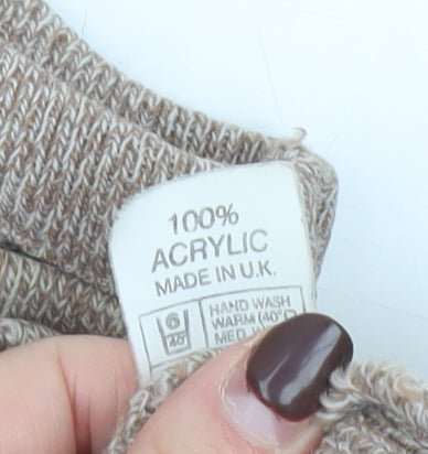 Classic Knitwear Men's Beige Argyle Sleeveless Vest L Knit Acrylic