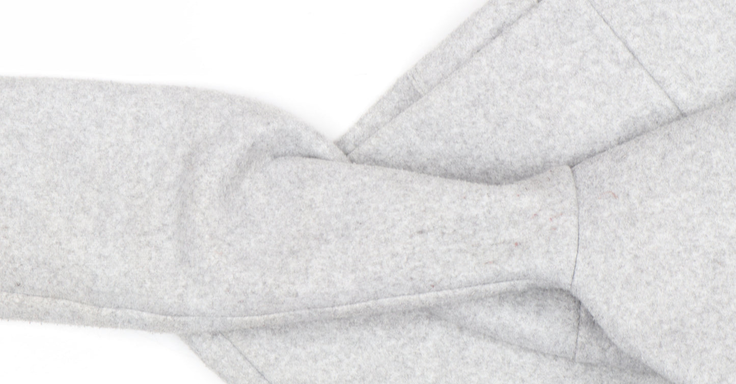 Next Women's Grey Long Open Coat Size 6 Regular Fit