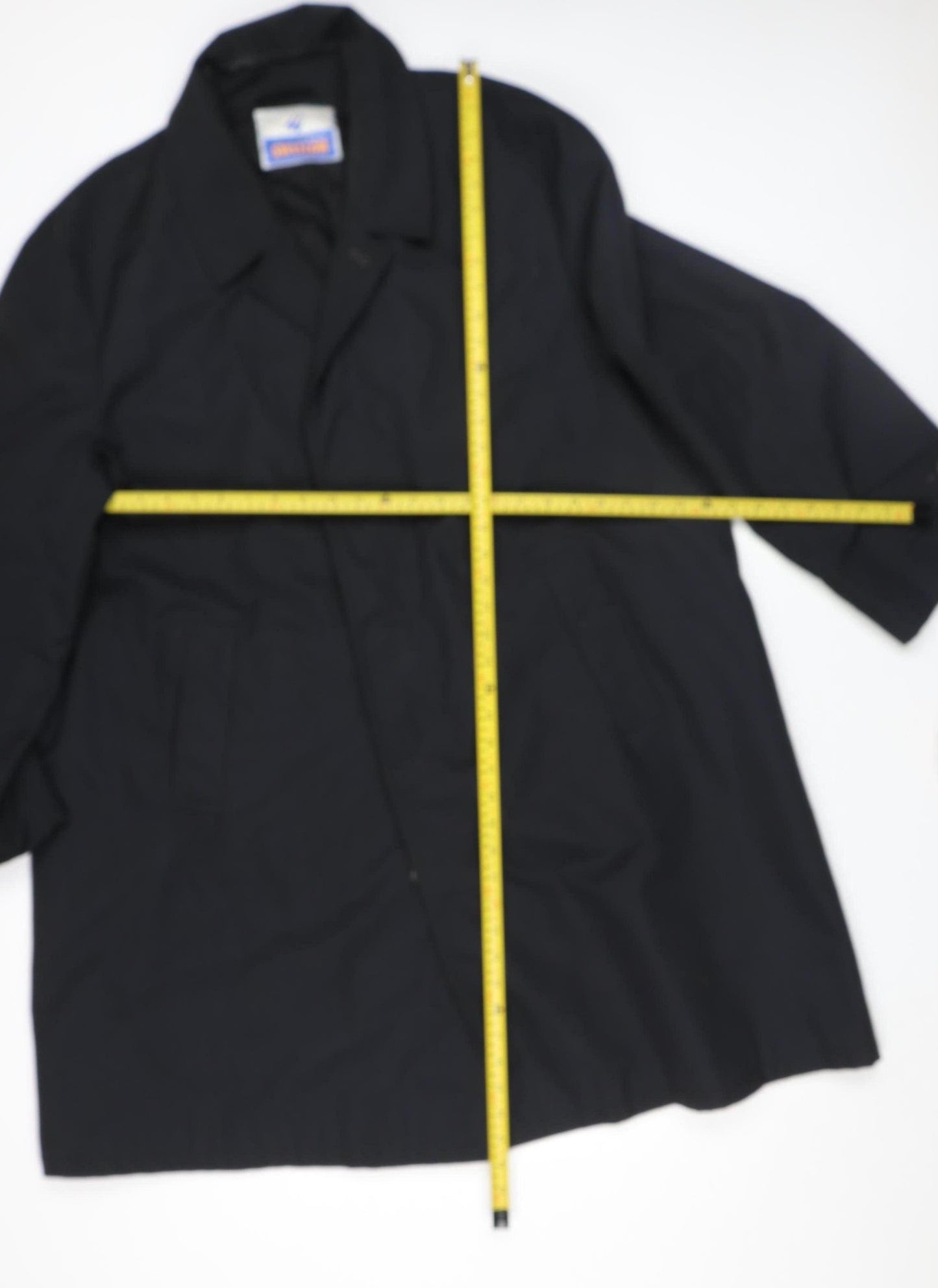 Swallow Mens Black Mid-Length Rain Coat Waterproof Jacket M