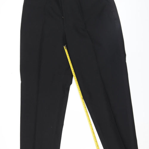 Debenhams Sovereign Collection Men's Black Wool Blend Formal Dress Trousers 38R