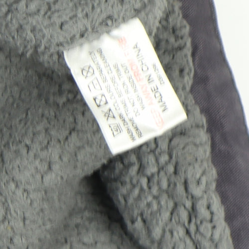 Label Lab Women’s Grey Parka Jacket Size 14 Faux Fur Hooded Mid-Length