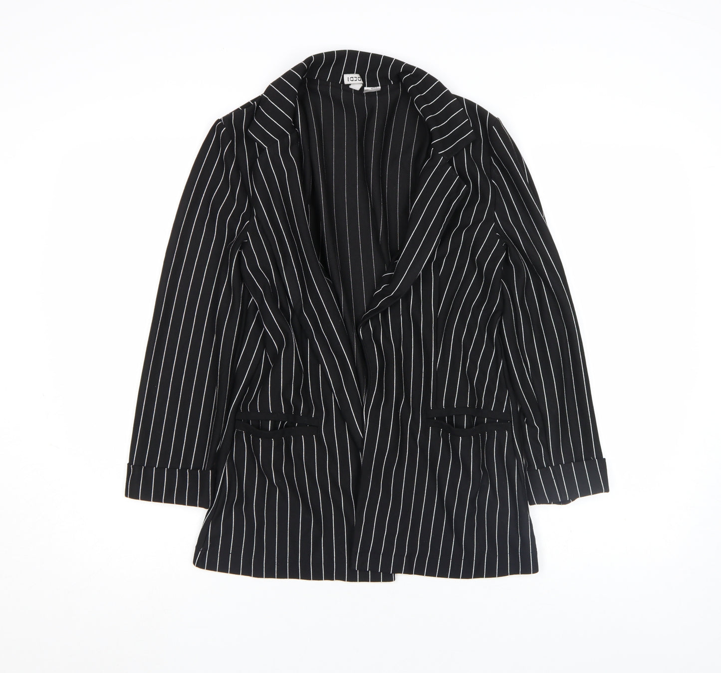 H&M Divided Women’s Black Pinstripe Blazer Jacket Size S