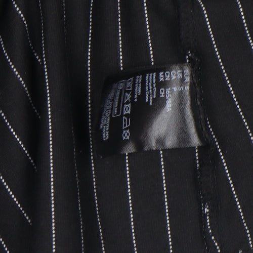 H&M Divided Women’s Black Pinstripe Blazer Jacket Size S