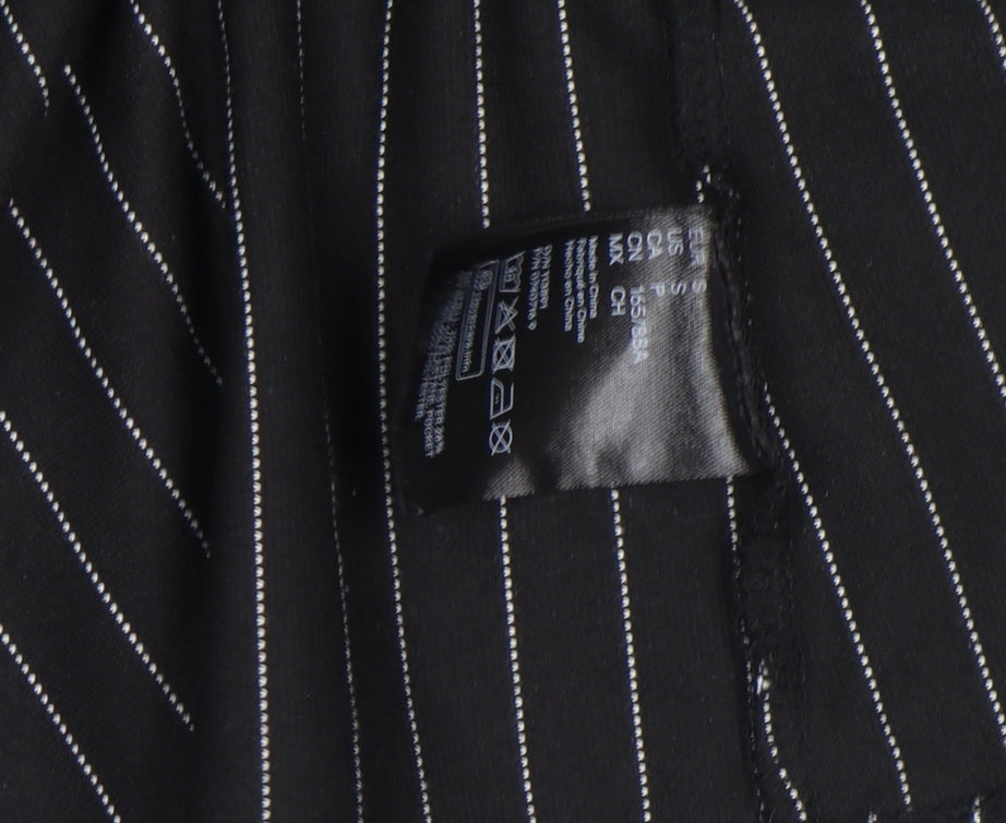 H&M Divided Women’s Black Pinstripe Blazer Jacket Size S