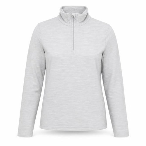 Mountain Warehouse Womens Grey Size 8 Long Sleeve 1/4 Zip Fleece Top