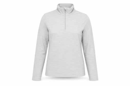 Mountain Warehouse Womens Grey Size 8 Long Sleeve 1/4 Zip Fleece Top