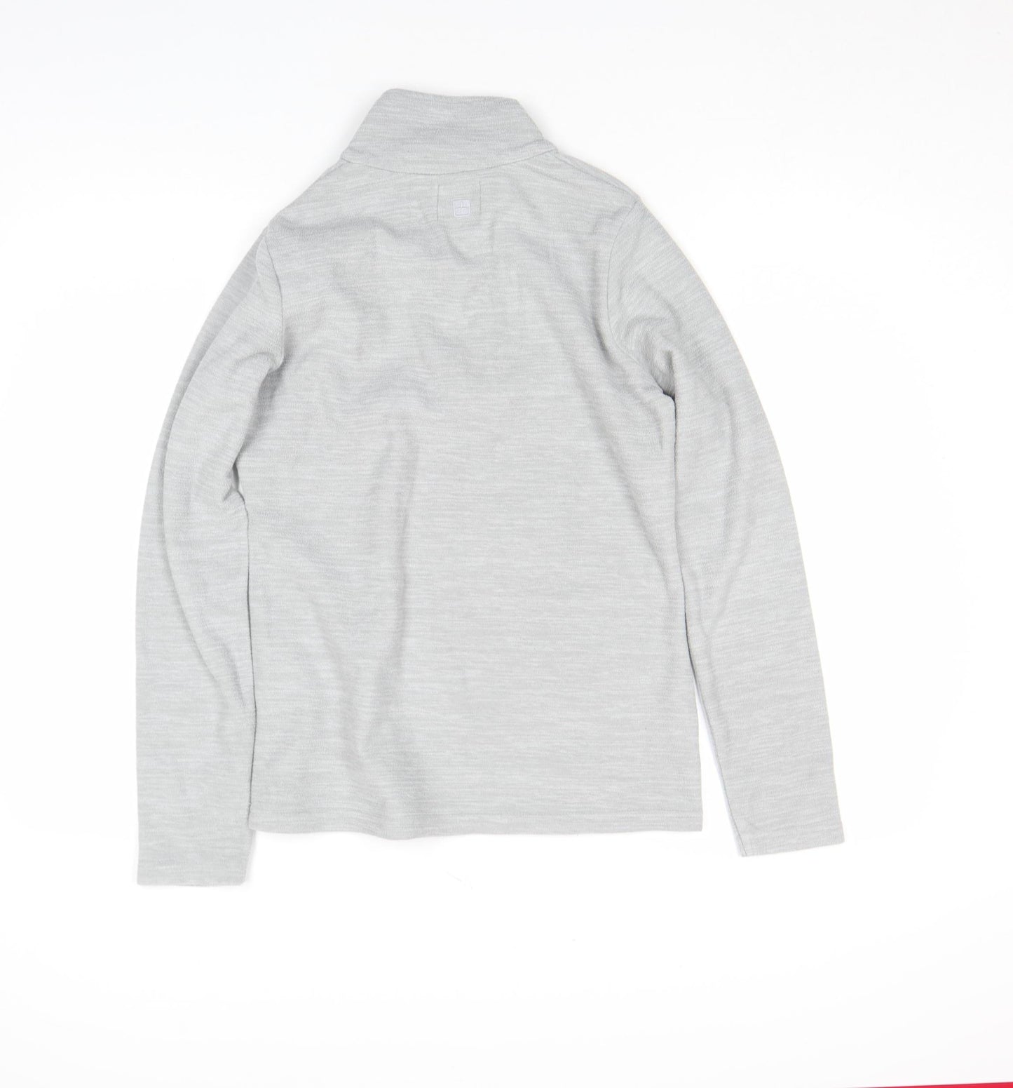 Mountain Warehouse Womens Grey Size 8 Long Sleeve 1/4 Zip Fleece Top