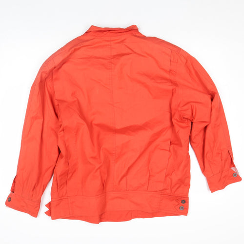 House of Fraser Women Red Cotton Basic Jacket Size 12