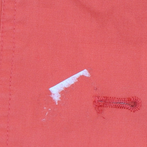 House of Fraser Women Red Cotton Basic Jacket Size 12