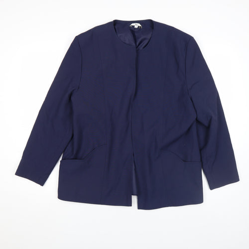 Klass Collection Women's Navy Blue Suit Jacket Size 18 Regular Lined