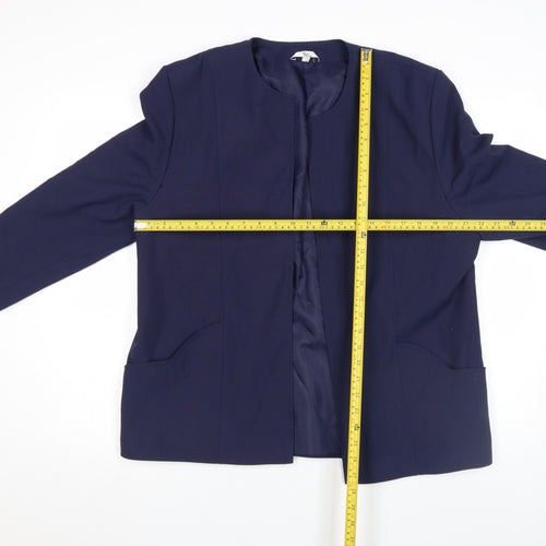 Klass Collection Women's Navy Blue Suit Jacket Size 18 Regular Lined