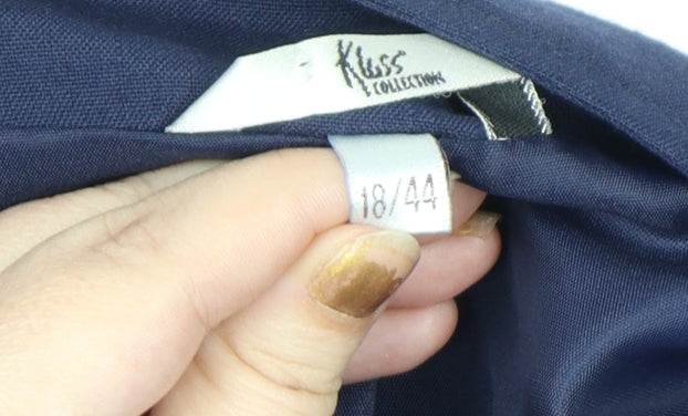 Klass Collection Women's Navy Blue Suit Jacket Size 18 Regular Lined