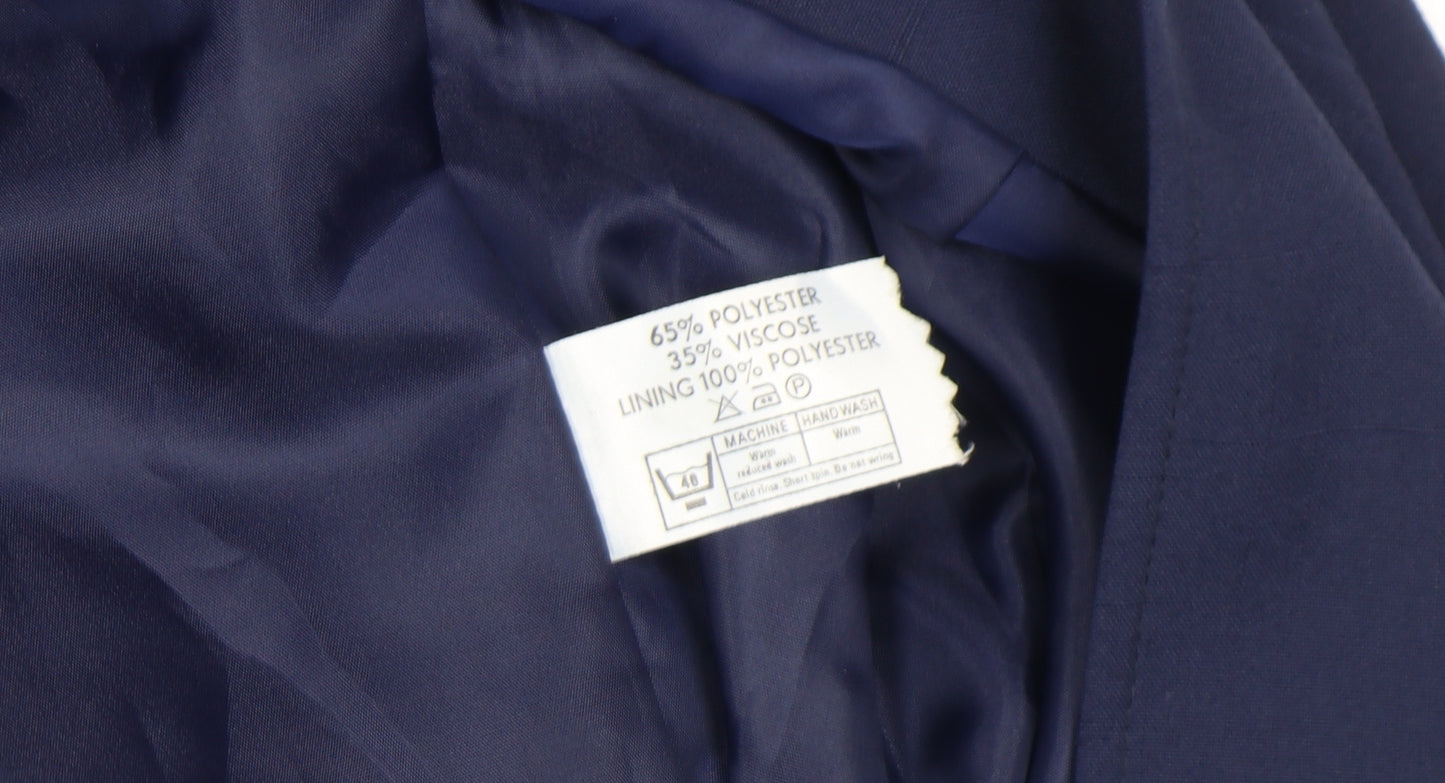 Klass Collection Women's Navy Blue Suit Jacket Size 18 Regular Lined