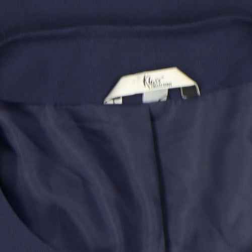 Klass Collection Women's Navy Blue Suit Jacket Size 18 Regular Lined