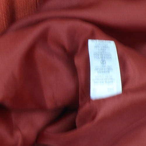 Marks and Spencer Petite Orange Linen Blend Short Sleeve Blazer Size 14