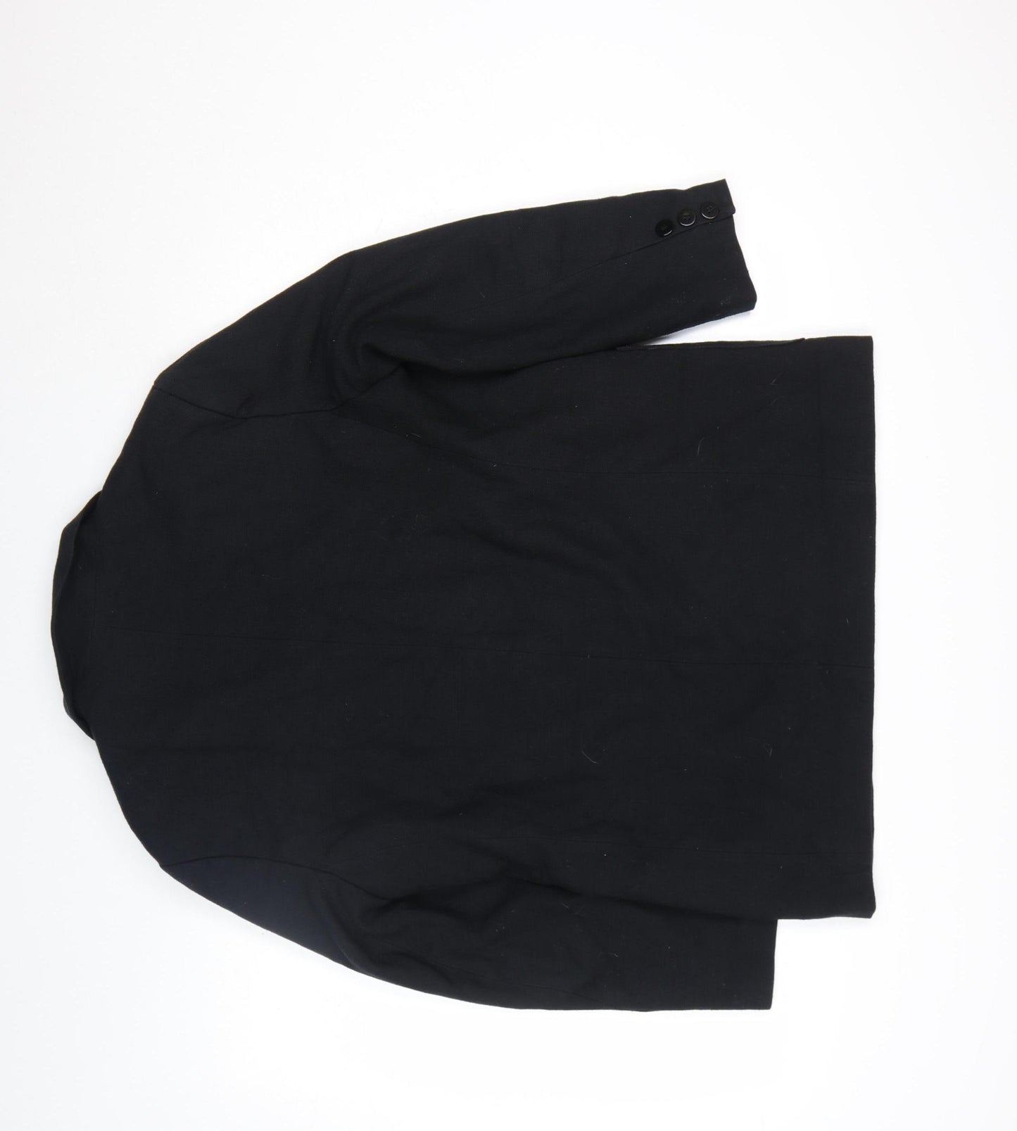Women's Black Polyester Viscose Blazer Jacket Size 14 Classic Workwear