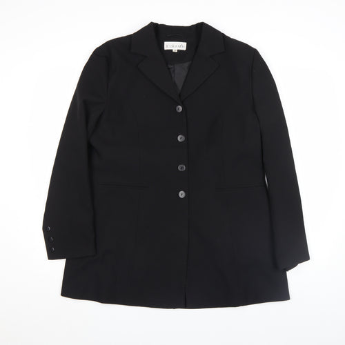 Jessica Reid Women’s Black Size 16 Classic Polyester Blazer
