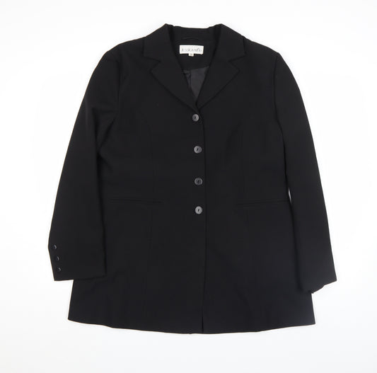 Jessica Reid Women’s Black Size 16 Classic Polyester Blazer