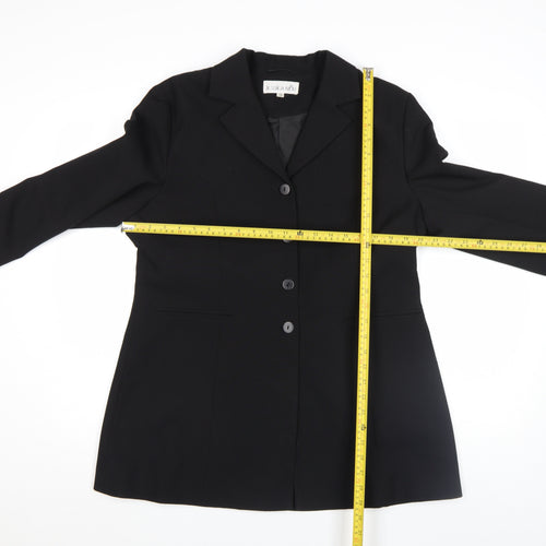 Jessica Reid Women’s Black Size 16 Classic Polyester Blazer