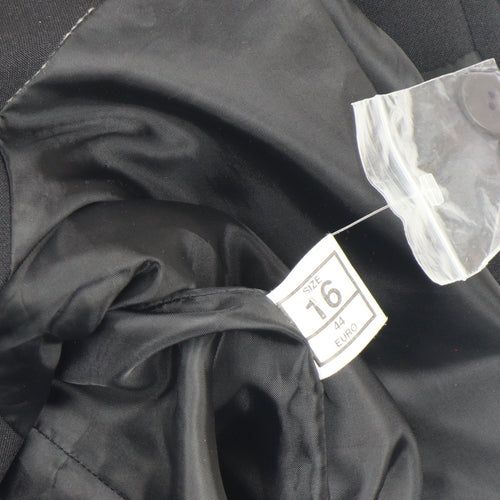 Jessica Reid Women’s Black Size 16 Classic Polyester Blazer
