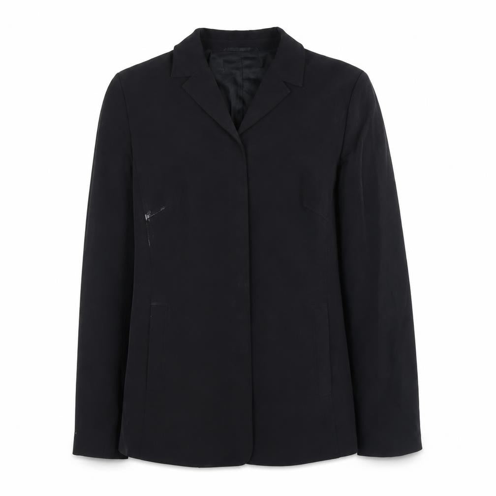 Front view of Planet Women's Black, size 12, Single Breasted suit jacket