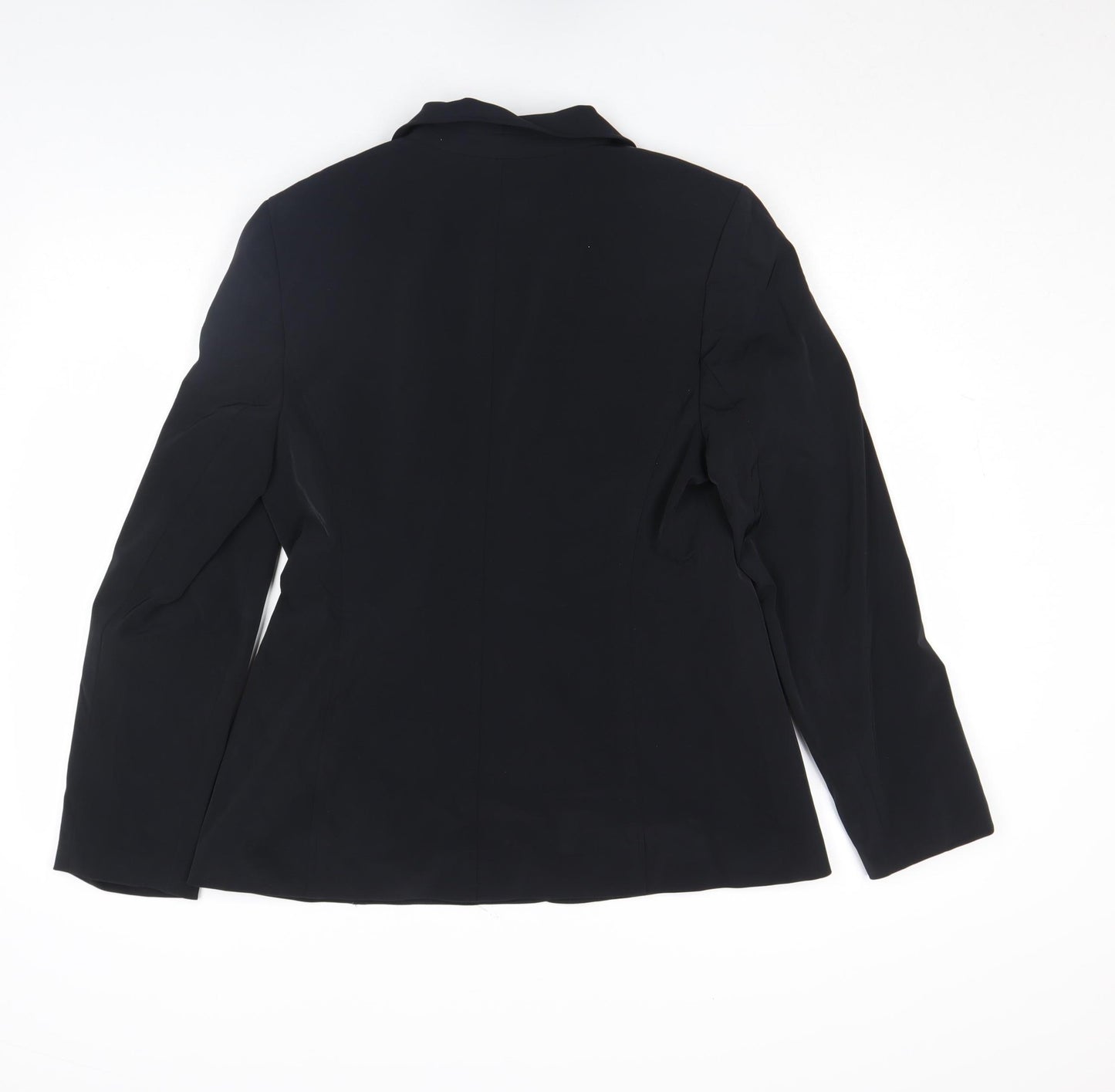Planet Women's Black Size 12 Single Breasted Suit Jacket Blazer