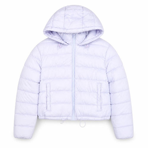 Primark Women’s Purple Hooded Cropped Puffer Jacket Size M