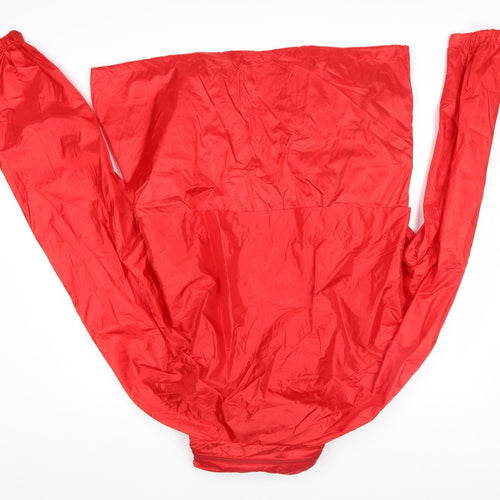 Speedo Men's Red L Lightweight Windbreaker Jacket Hooded Nylon