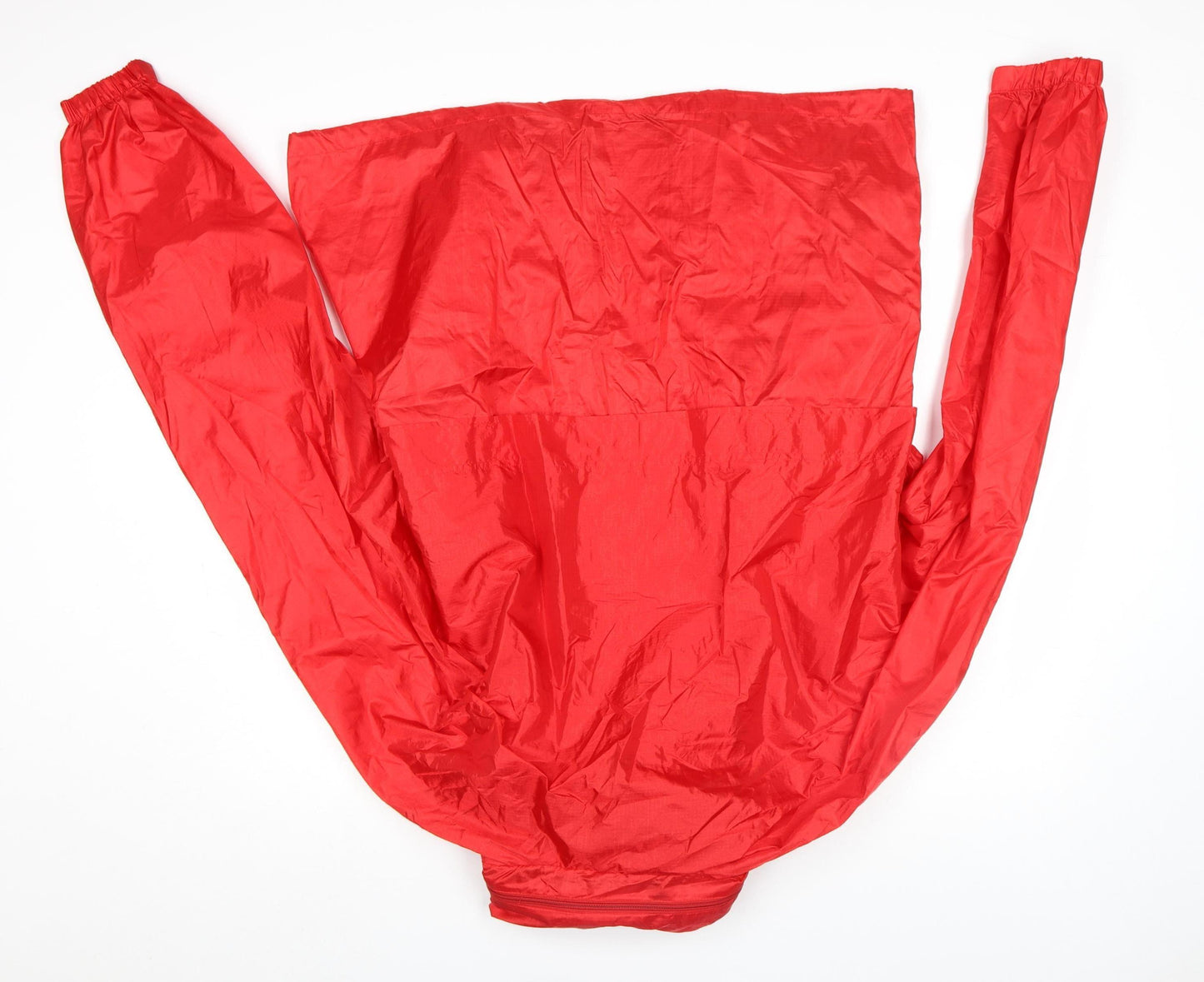 Speedo Men's Red L Lightweight Windbreaker Jacket Hooded Nylon