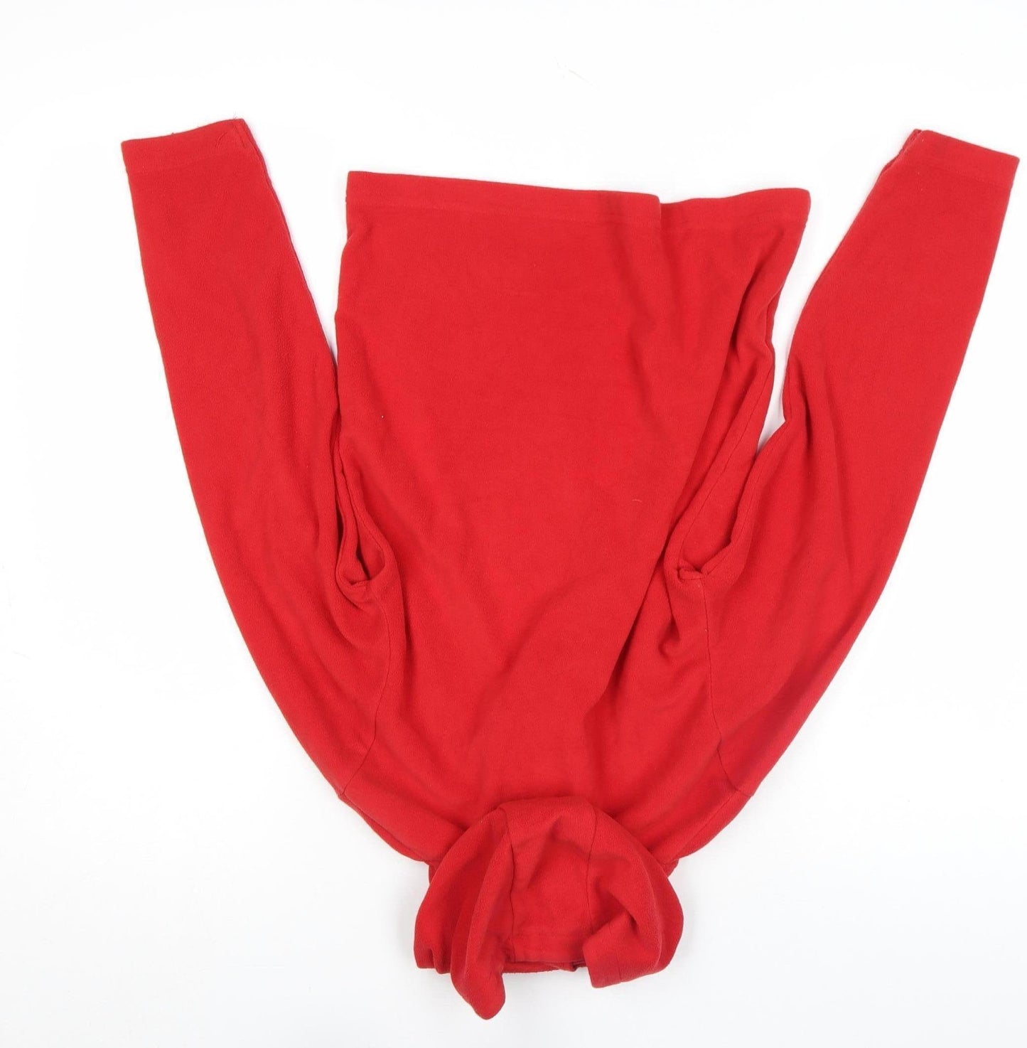 Mountain Warehouse Boys Red Fleece Hooded 1/4 Zip Pullover Top 11-12 Years