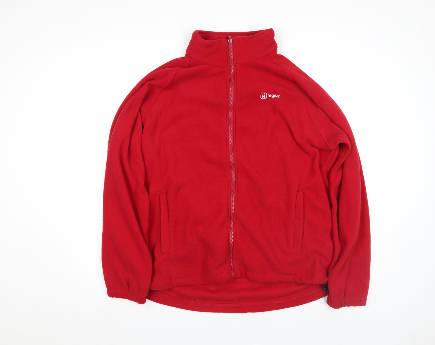 Hi Gear Men's Red Fleece Full Zip Outdoor Jacket Size M