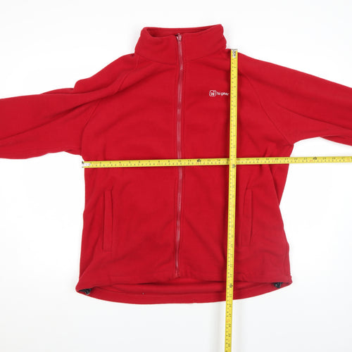Hi Gear Men's Red Fleece Full Zip Outdoor Jacket Size M