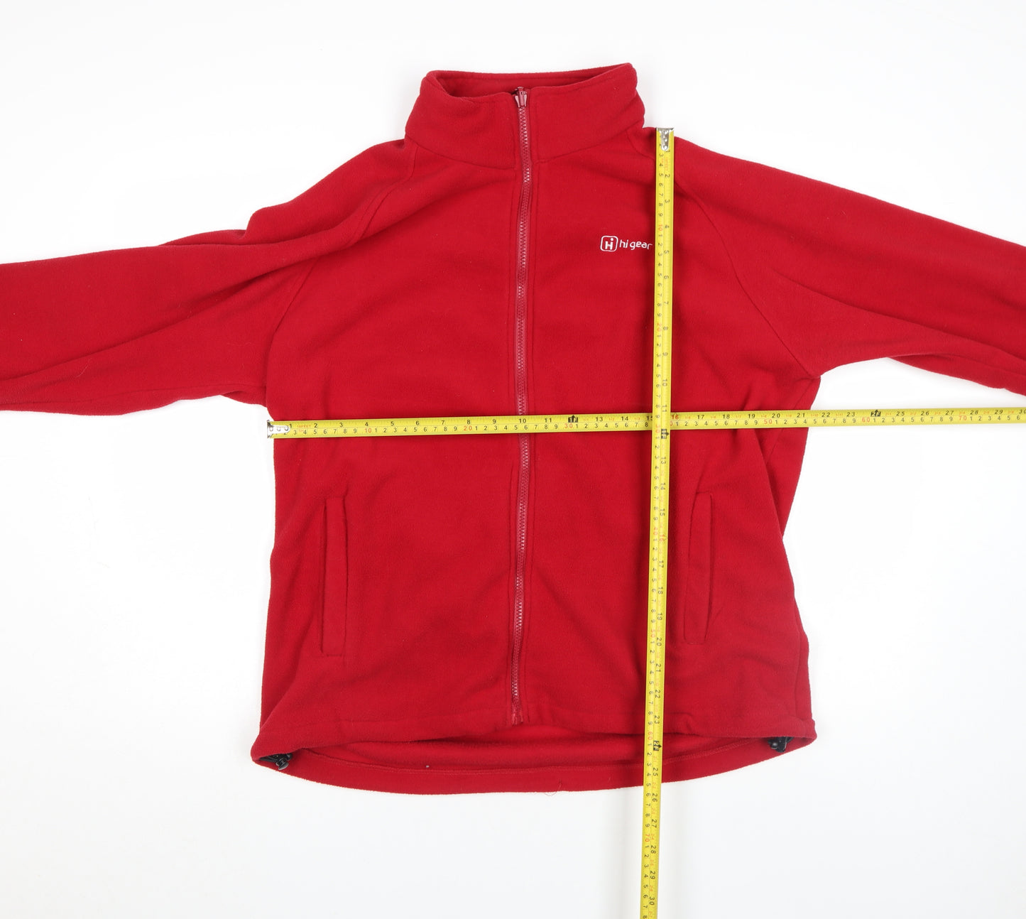 Hi Gear Men's Red Fleece Full Zip Outdoor Jacket Size M