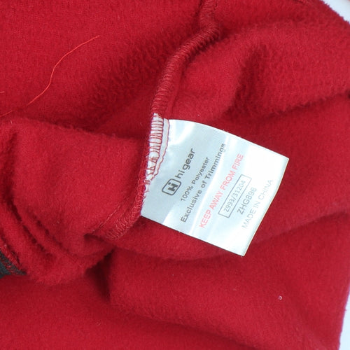Hi Gear Men's Red Fleece Full Zip Outdoor Jacket Size M