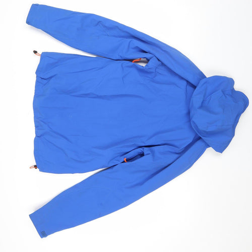 OEX Women's Blue Waterproof Hooded Outdoor Jacket Size 8