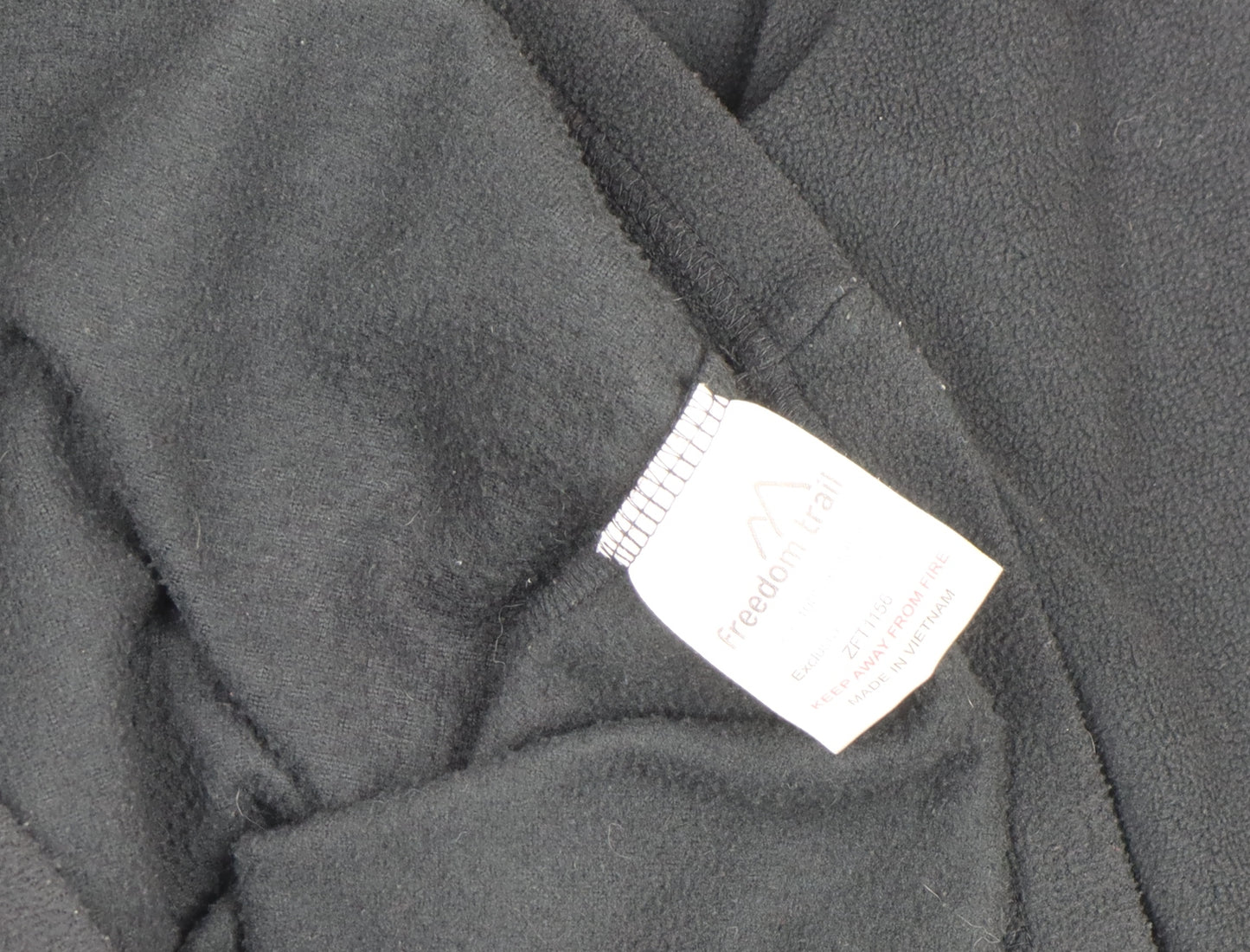 Freedom Trail Women's Black Fleece Full Zip Jacket XL