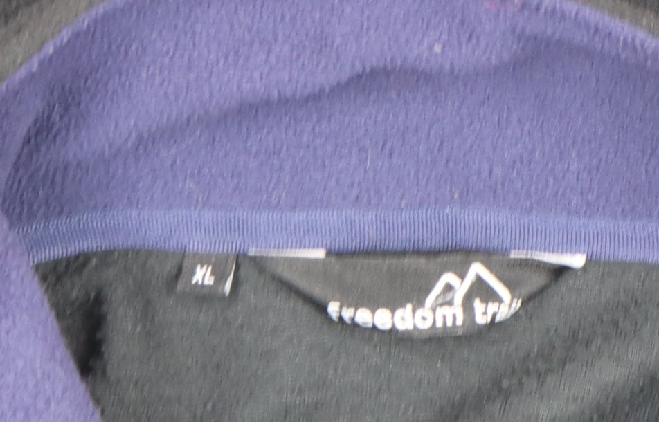 Freedom Trail Women's Black Fleece Full Zip Jacket XL